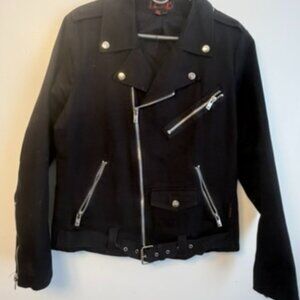 Vintage TRIPP NYC Daang Goodman Black Full Zip Cotton Grunge Jacket medium